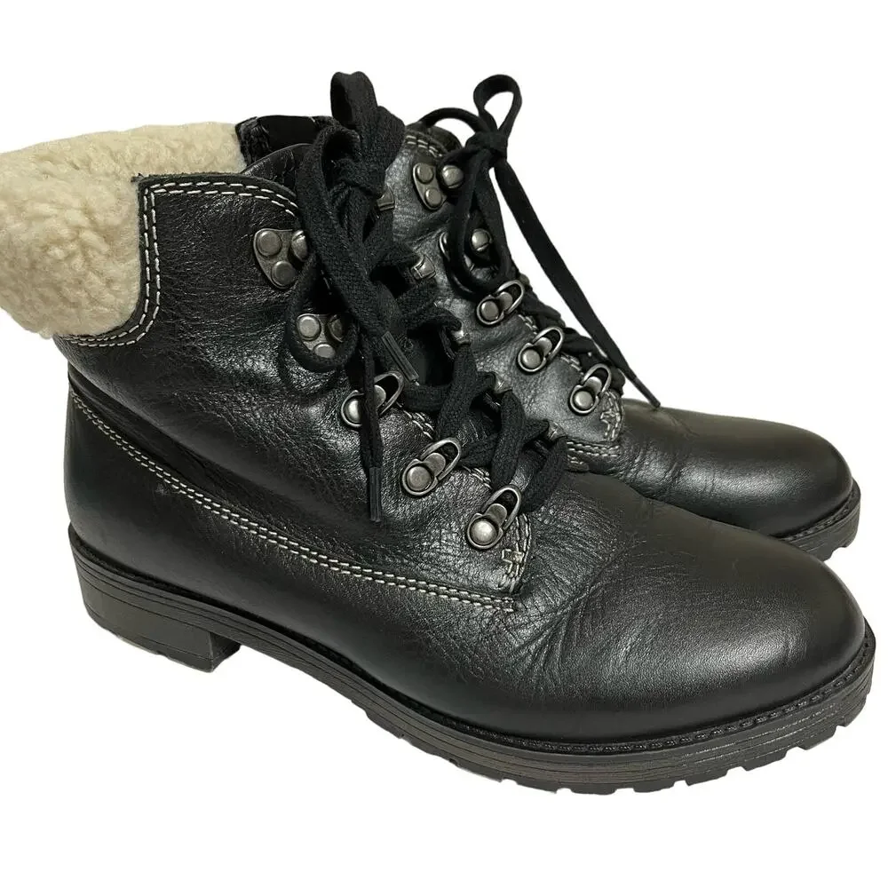 Naturalized Women’s N5 Comfort Bootie‎ Sz 7.5 Black Fleece Lined Cushioned